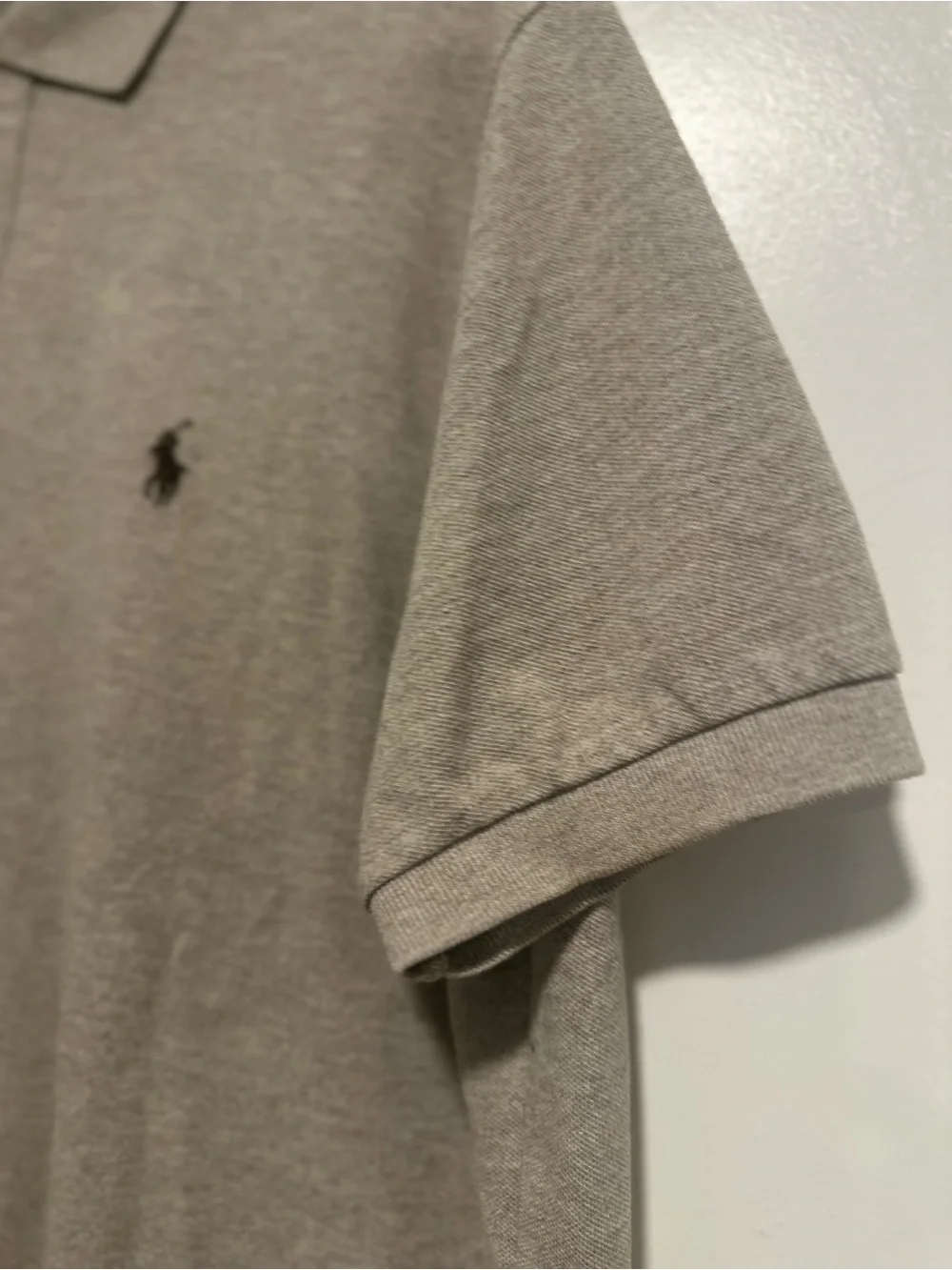 NWOT Polo Ralph Lauren SzL Classic Fit Heather Khaki Classic Fit Cotton Preppy.